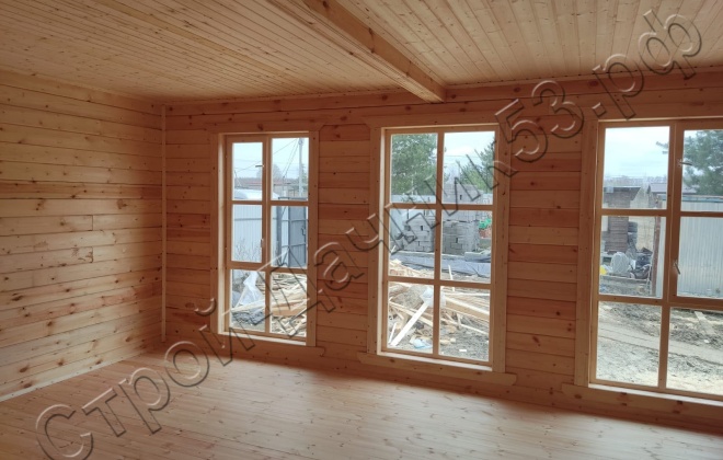 4 Брусовой дом ОД-11, 9х9м, 81М², Тульская область, Заокский район, КП «Покровское-Южное» (10)